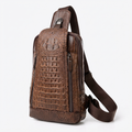 Croc Design Leather Sling Bag – Sophisticated & Practical