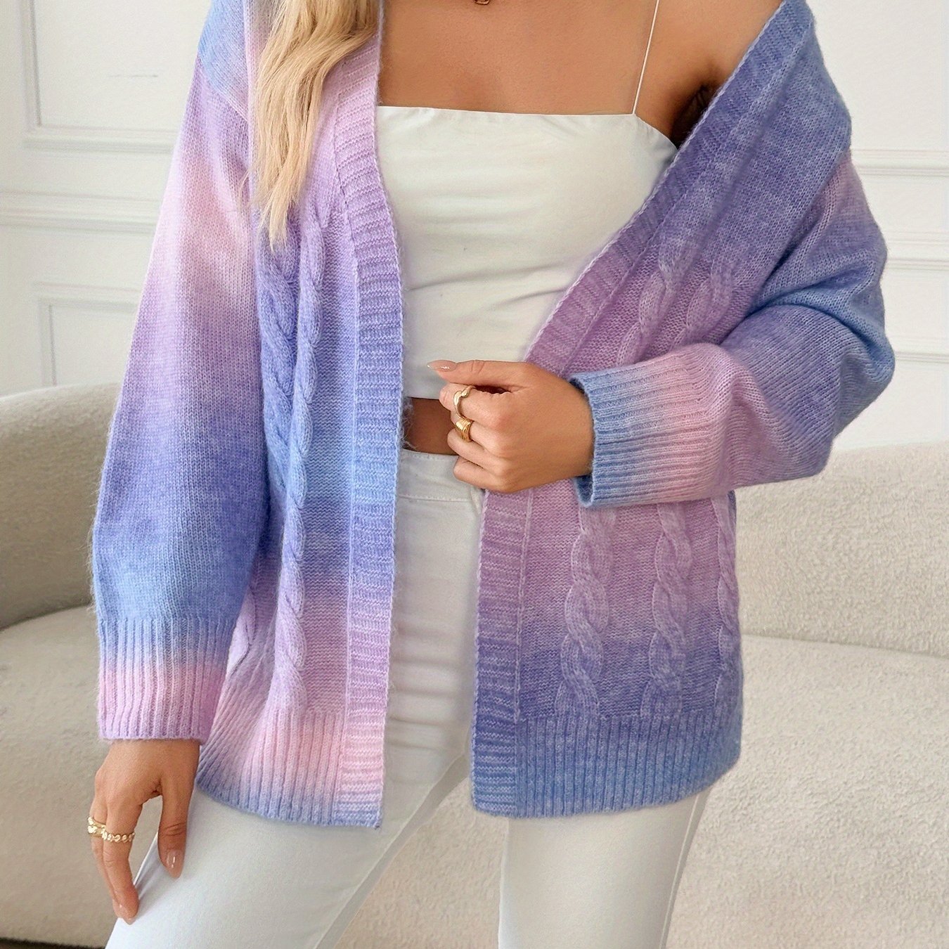 Elegant Gradient Cardigan Chic Fall to Winter Layer