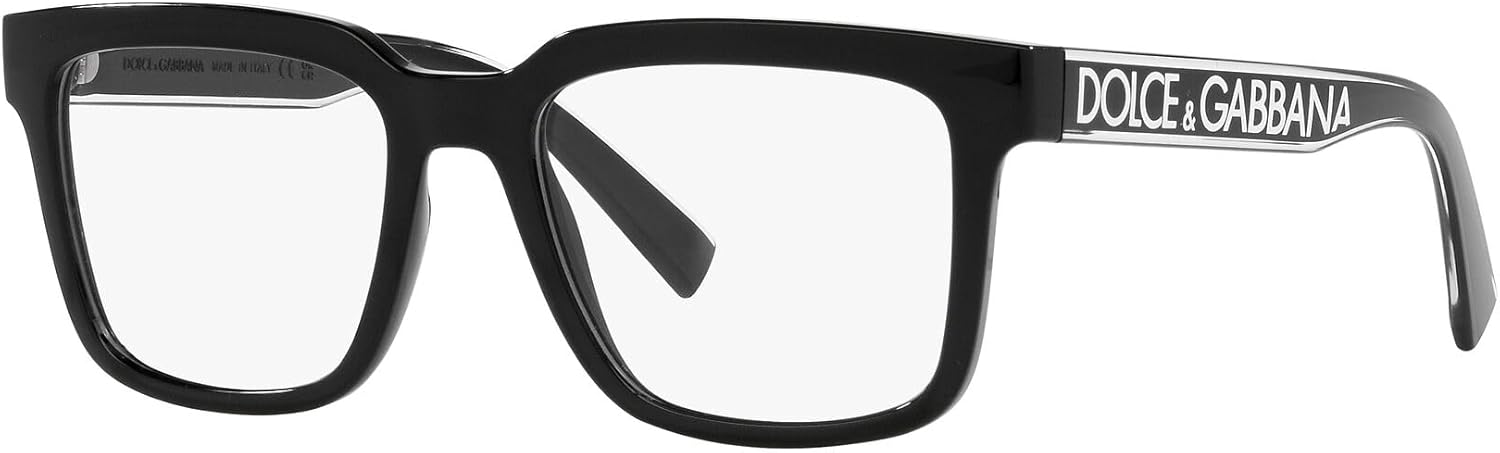 Dolce & Gabbana DG5101-501 Eyeglass Frame BLACK w/DEMO LENS 52mm