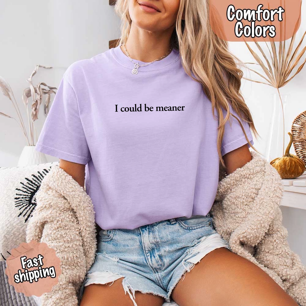 Comfort Colors I Could Be Meaner Shirt