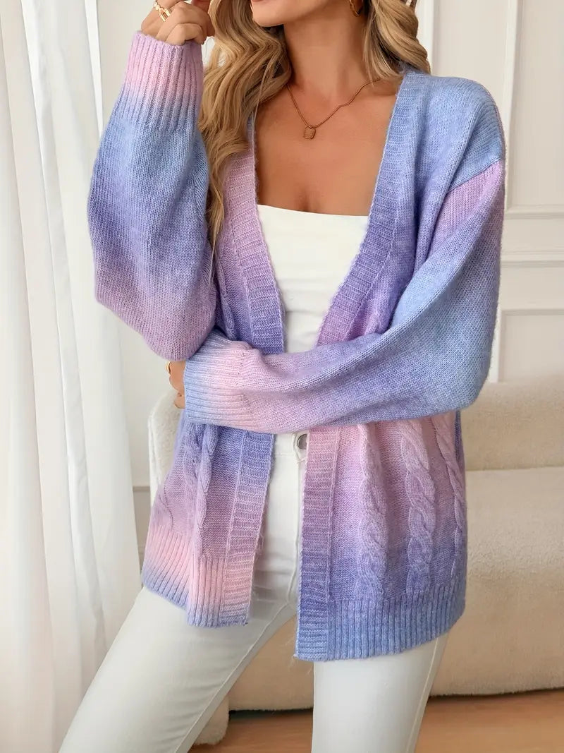 Elegant Gradient Cardigan Chic Fall to Winter Layer