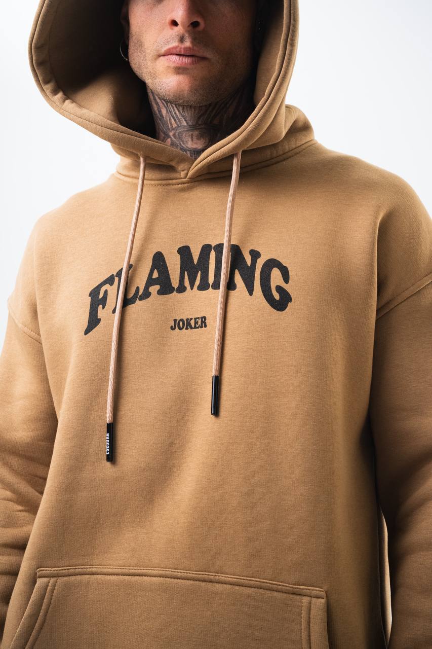 Flaming "Joker" Graphic Unisex Hoodie – Edgy Streetwear