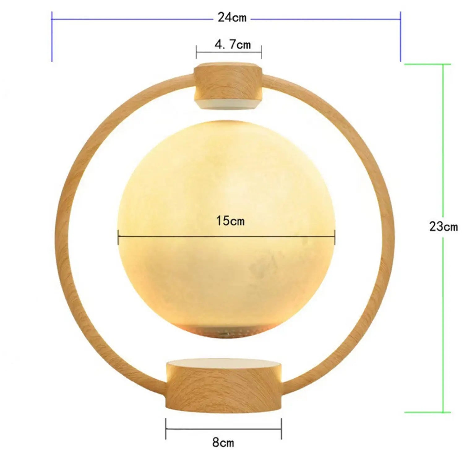 Floating Moon Lamp with Bluetooth Speaker and Colorful Lights